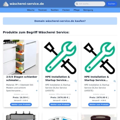 Screenshot wäscherei-service.de