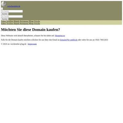 Screenshot wäschestärke.de