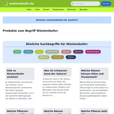 Screenshot wüstenläufer.de