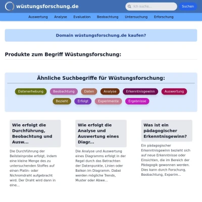 Screenshot wüstungsforschung.de