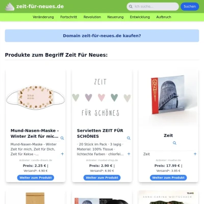 Screenshot zeit-für-neues.de