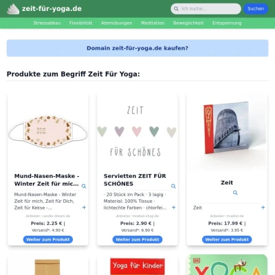 Screenshot zeit-für-yoga.de