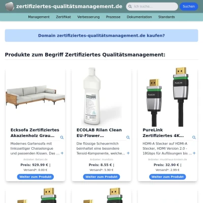 Screenshot zertifiziertes-qualitätsmanagement.de