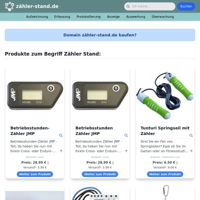 Screenshot zähler-stand.de