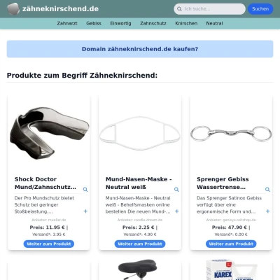 Screenshot zähneknirschend.de