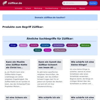 Screenshot zülfikar.de