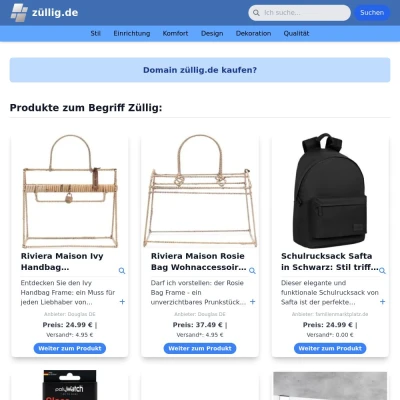 Screenshot züllig.de