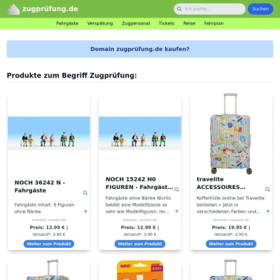 Screenshot zugprüfung.de