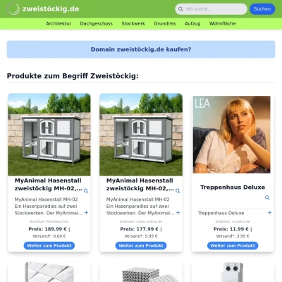 Screenshot zweistöckig.de