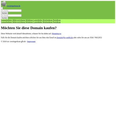 Screenshot zweiträgerkran.de