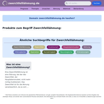 Screenshot zwerchfelllähmung.de