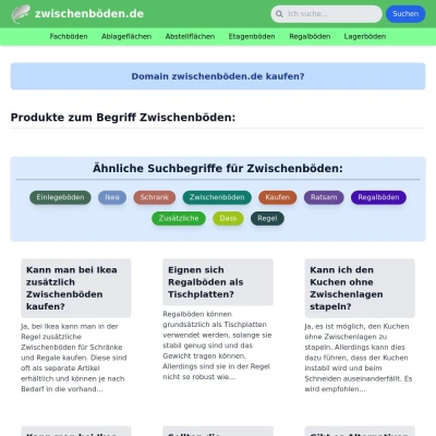 Screenshot zwischenböden.de