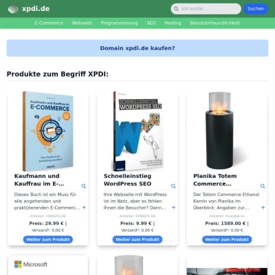 Screenshot xpdi.de