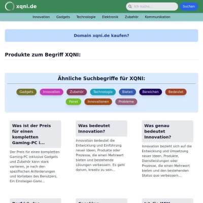Screenshot xqni.de