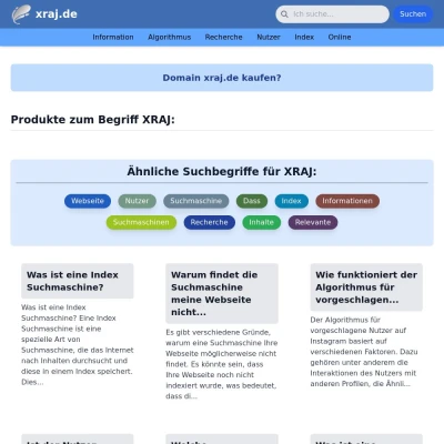 Screenshot xraj.de