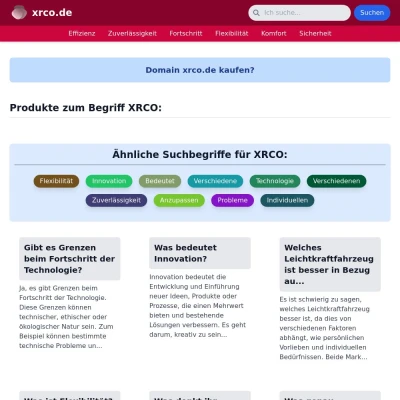 Screenshot xrco.de