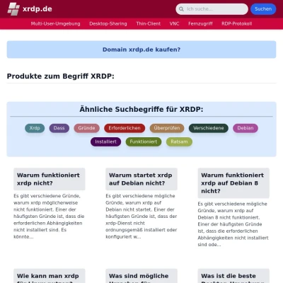 Screenshot xrdp.de