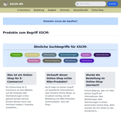 Screenshot xscm.de