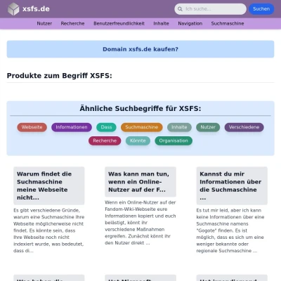 Screenshot xsfs.de