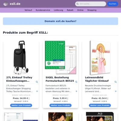 Screenshot xsll.de