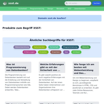 Screenshot xsst.de