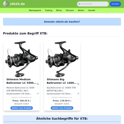 Screenshot xtb24.de