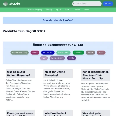 Screenshot xtcr.de
