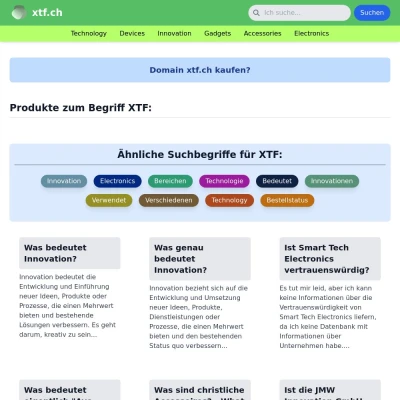 Screenshot xtf.ch