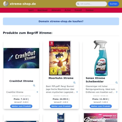 Screenshot xtreme-shop.de