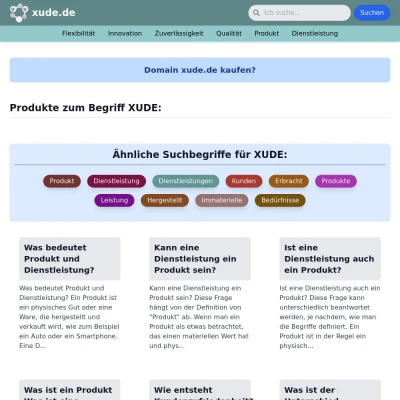 Screenshot xude.de