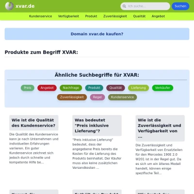 Screenshot xvar.de