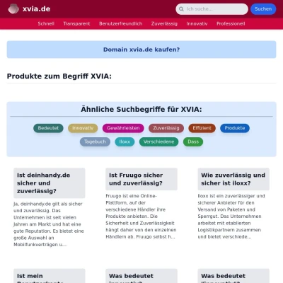 Screenshot xvia.de