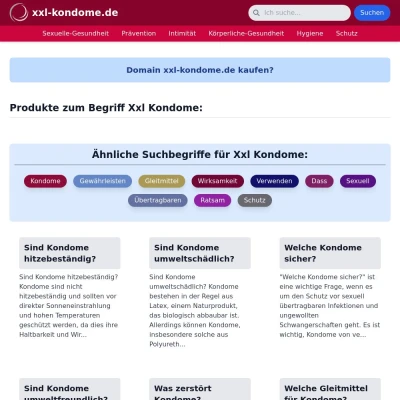 Screenshot xxl-kondome.de