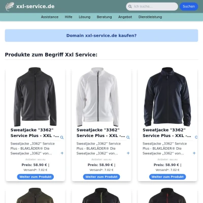 Screenshot xxl-service.de