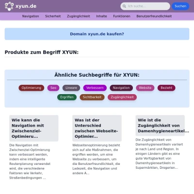 Screenshot xyun.de