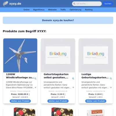 Screenshot xyxy.de