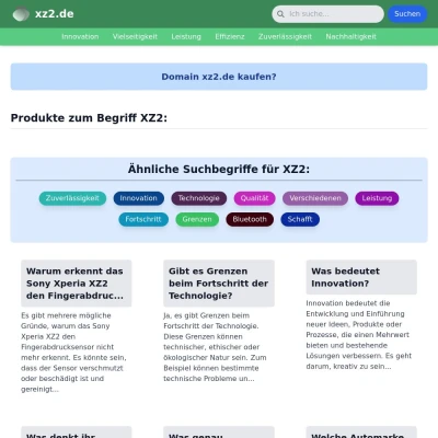 Screenshot xz2.de