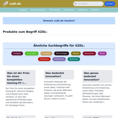 Screenshot xzdl.de