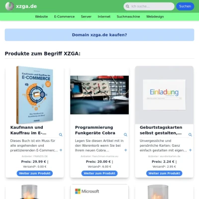 Screenshot xzga.de
