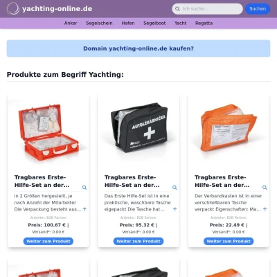 Screenshot yachting-online.de