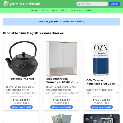 Screenshot yasmin-tuerkei.de
