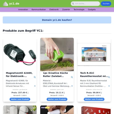 Screenshot yc1.de