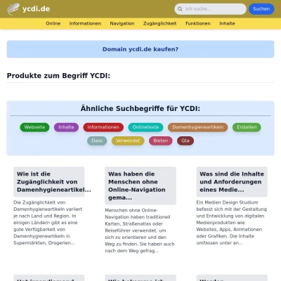 Screenshot ycdi.de