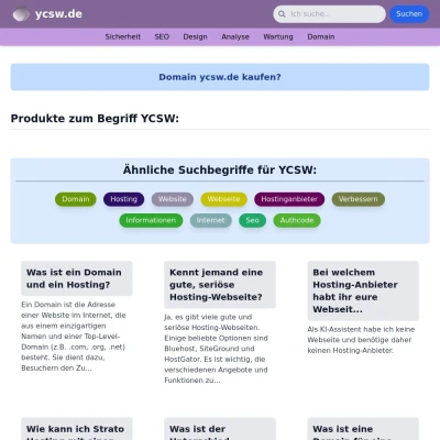 Screenshot ycsw.de