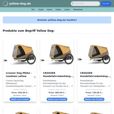 Screenshot yellow-dog.de
