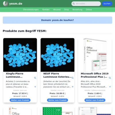 Screenshot yesm.de