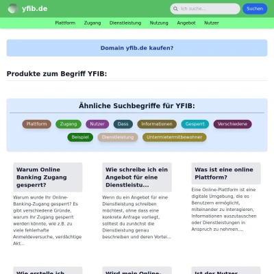 Screenshot yfib.de