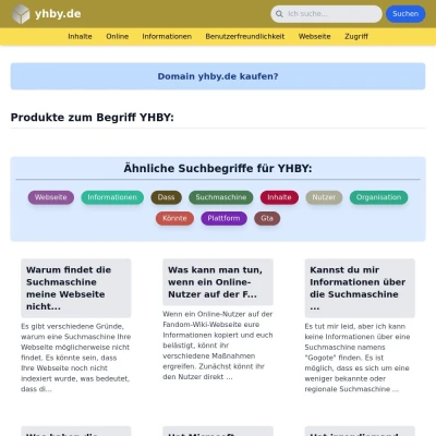 Screenshot yhby.de