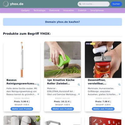 Screenshot yhox.de