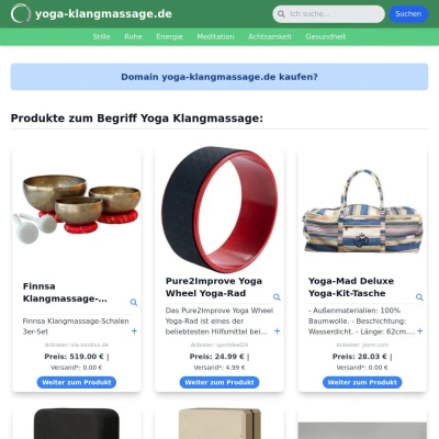 Screenshot yoga-klangmassage.de